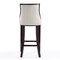 Manhattan Comfort Fifth Avenue Bar Stool in Pearl White and Walnut BS007-PW - alternate 3
